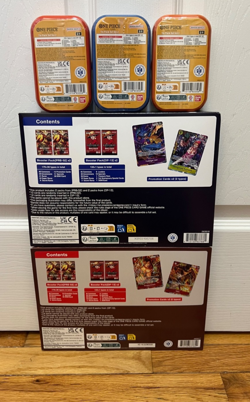NEW-One Piece TCG Lot-Illustration Box Vol. 5 & 6-Tin Pack Set Vol. 2-Sealed - Image 2