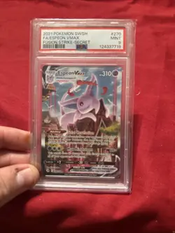 Espeon VMAX #270/264 SWSH Fusion Strike PSA 9 Pokemon Card *AE - Image 1