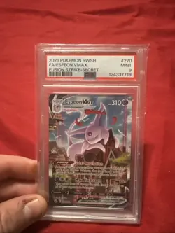 Espeon VMAX #270/264 SWSH Fusion Strike PSA 9 Pokemon Card *AE - Image 2