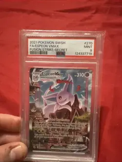 Espeon VMAX #270/264 SWSH Fusion Strike PSA 9 Pokemon Card *AE - Image 3