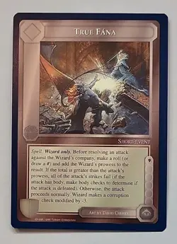 MIDDLE-EARTH CCG MECCG TRUE FANA WIZARDS UNLIMITED METW TWUL RARE LOTR CARD GAME - Image 1