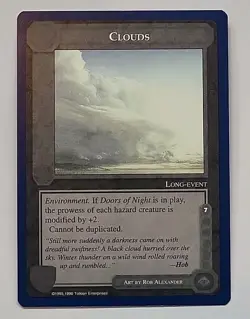 MIDDLE-EARTH CCG MECCG CLOUDS WIZARDS UNLIMITED METW TWUL RARE LOTR CARD GAME - Image 1