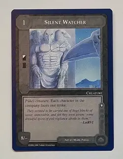 MIDDLE-EARTH CCG MECCG SILENT WATCHER WIZARDS UNLIMITED METW TWUL RARE LOTR CARD - Image 1