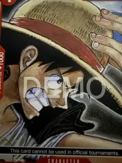 One piece Tcg P-022 Monkey D Luffy Promotional Demo card. - Image 1