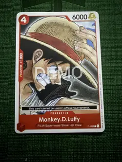 One piece Tcg P-022 Monkey D Luffy Promotional Demo card. - Image 2