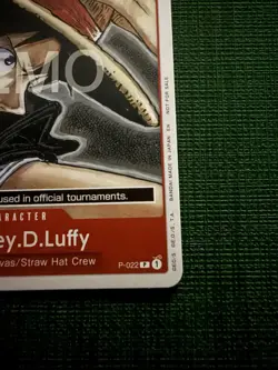 One piece Tcg P-022 Monkey D Luffy Promotional Demo card. - Image 5