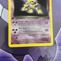 Dark Alakazam 1st Edition Holo 1/82 Team Rocket Pokemon Card LP Vintage WOTC - Image 2