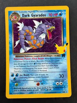 Dark Gyarados 8/82 Celebrations: Classic Collection Holo NM Pokemon Card - Image 1