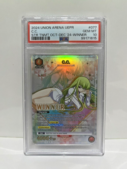 PSA 10 GEM MINT Union Arena C.C. Winner Card UEPR/CGH-1-077 Code Geass English - Image 1