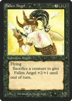 Fallen Angel Legends PLD Black Uncommon MAGIC THE GATHERING MTG CARD ABUGames - Image 1