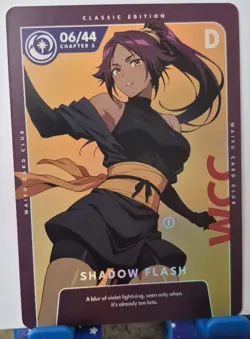 Yoruichi Shihouin Bleach Waifu Card Club Holo Foil Trading Card Otaku Box - Image 1
