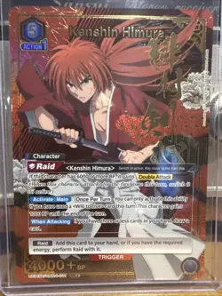Union Arena Rurouni Kenshin Himura SR* Parallel Gold Foil Rare Card NM/M - Image 1