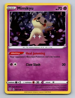 Mimikyu (Cosmos Holo) 081/189 Promo Miscellaneous Cards & Products Pokemon NM - Image 1