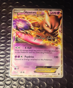 Mewtwo EX 54/99 Pokemon TCG 2012 World Championships Promo Card signed rare - Image 1