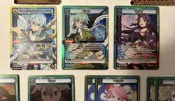 Bandai Union Arena Sword Art Online Vol. 1 21 Card Lot Foil Rares & SRs - Image 2