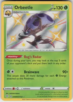 UR - 02 Holo Orbeetle SV009/SV122 Shiny Holo Rare Shining Fates: Shiny Vault - Image 1
