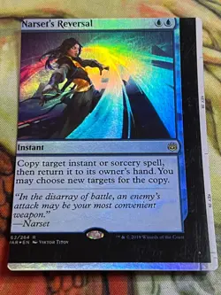 MTG NFC "miscut" War of the Spark Foil Narset's Reversal #2 Sheet Edge - Image 1