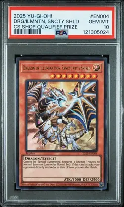 Yugioh Yu-Gi-Oh! Card PSA Duel Monsters Rare Dragon of Illumination - Image 1