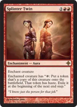 1x Splinter Twin Moderate Play MTG Magic - Kid Icarus - - Image 1