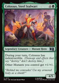 Colossus, Steel Stalwart Marvel Super Heroes Commander #717 Magic TCG - Image 1