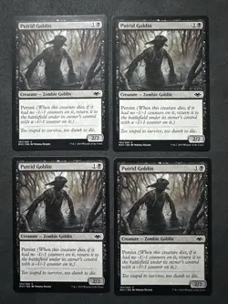 Putrid Goblin - Modern Horizons (MH1) x4 (Playset) MINT MTG Magic - Image 1