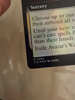FOIL Avatar's Wrath 365 (Extended Art) Avatar: The Last Airbender - MTG Magic - Image 3