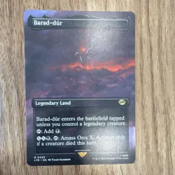 Magic: The Gathering Barad-dur Borderless Land Rare LTR 0425 - Image 1