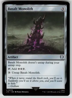 Basalt Monolith Commander: The Lord of the Rings 274 MTG NM - Image 1