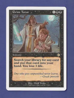 1999 Magic the Gathering - Grim Tutor - Starter 1999 MTG - Image 1