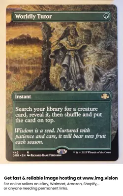 Worldly Tutor #442 - Dominaria Remastered - MTG - NM - Image 1