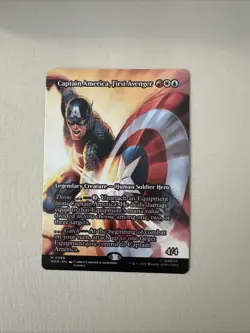 Captain America First Avenger Full Art M0088 NM Magic The Gathering Marvel Super - Image 1