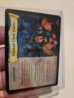 Human Chess Game Harry Potter Trading Card Game Rare Holo 2001 Vintage Wizards - Image 1