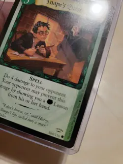 Snape's Question Harry Potter Trading Card Game Rare PROMO 2001 Vintage Wizards - Image 2