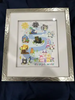 Disney Pin Trading Event Fairy Tails “it’s A Pets World” Framed Pin Set - Image 1
