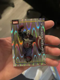 Topps 2026 Marvel Topps Chrome Captain America #019 ray wave Trading Card - Image 1