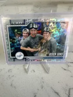 2026 Topps Series 2 Risen Sons Topps Boarder Foil Ohtani Yamamoto Sasaki - Image 1