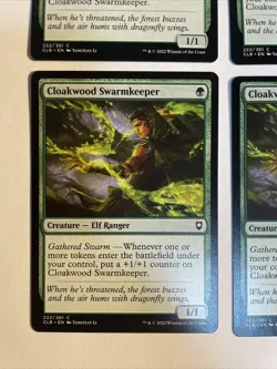 4x Baldur's Gate Cloakwood Swarmkeeper NM/M Magic The Gathering Mtg - Image 2