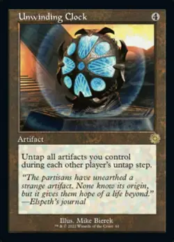 Light Play x 1 Unwinding Clock - Foil - Retro Frame The Brothers' War Retro Arti - Image 1