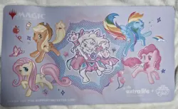 MTG MLP Secret Lair Playmat Ajani & My Little Pony • Ultra Pro Extra Life Magic - Image 1