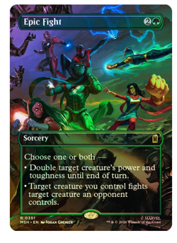 Epic Fight - Foil - Borderless Marvel Super Heroes - Image 1