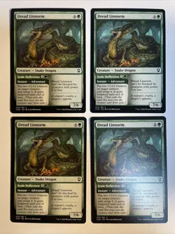 4x Baldur's Gate Dread Linnorm NM/M Magic The Gathering Mtg - Image 1