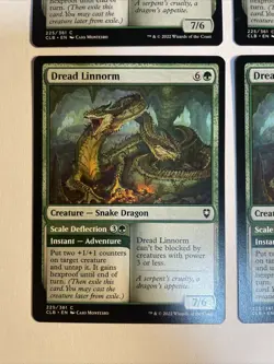 4x Baldur's Gate Dread Linnorm NM/M Magic The Gathering Mtg - Image 2