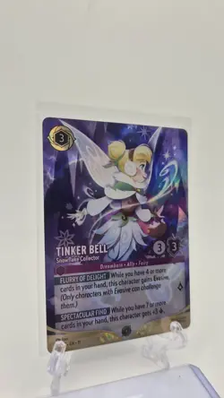 Tinker Bell Snowflake Collector Lorcana Top 8 Set Champ Foil Promo Winterspell - Image 2