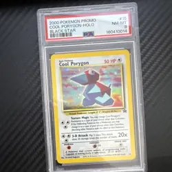 Pokemon TCG Cool Porygon 15/53 WotC Black Star Promo Holo English PSA 8 - Image 1