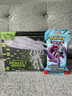 Pokemon TCG Journey Together Booster Pack & Perfect Order Elite Trainer Box ETB - Image 1