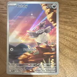 Pokemon TCG Vullaby 144/086 SV: White Flare Illustration Rare Holo 70HP EN - Image 1
