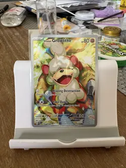 Pokemon TCG Hisuian Growlithe Twilight Masquerade Full Art Holo Card 181/167 - Image 1