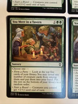 4x Baldur's Gate You Meet In A Tavern NM/M Magic The Gathering Mtg - Image 2