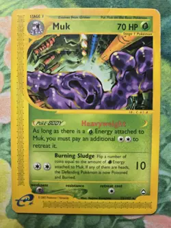 Muk - AQ: Aquapolis (23/147) WotC e-Reader Rare Pokemon Card DMG - Image 1