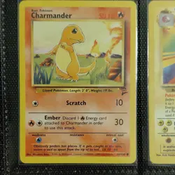 Pokemon TCG Base Set Charmander 46/102 & Charmeleon 1999 English Lot (2) - Image 1
